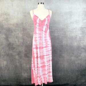 Tie Dye Babydoll Dress Small Pink Sun Beachy Resort Fairy Grunge Indie Vacay